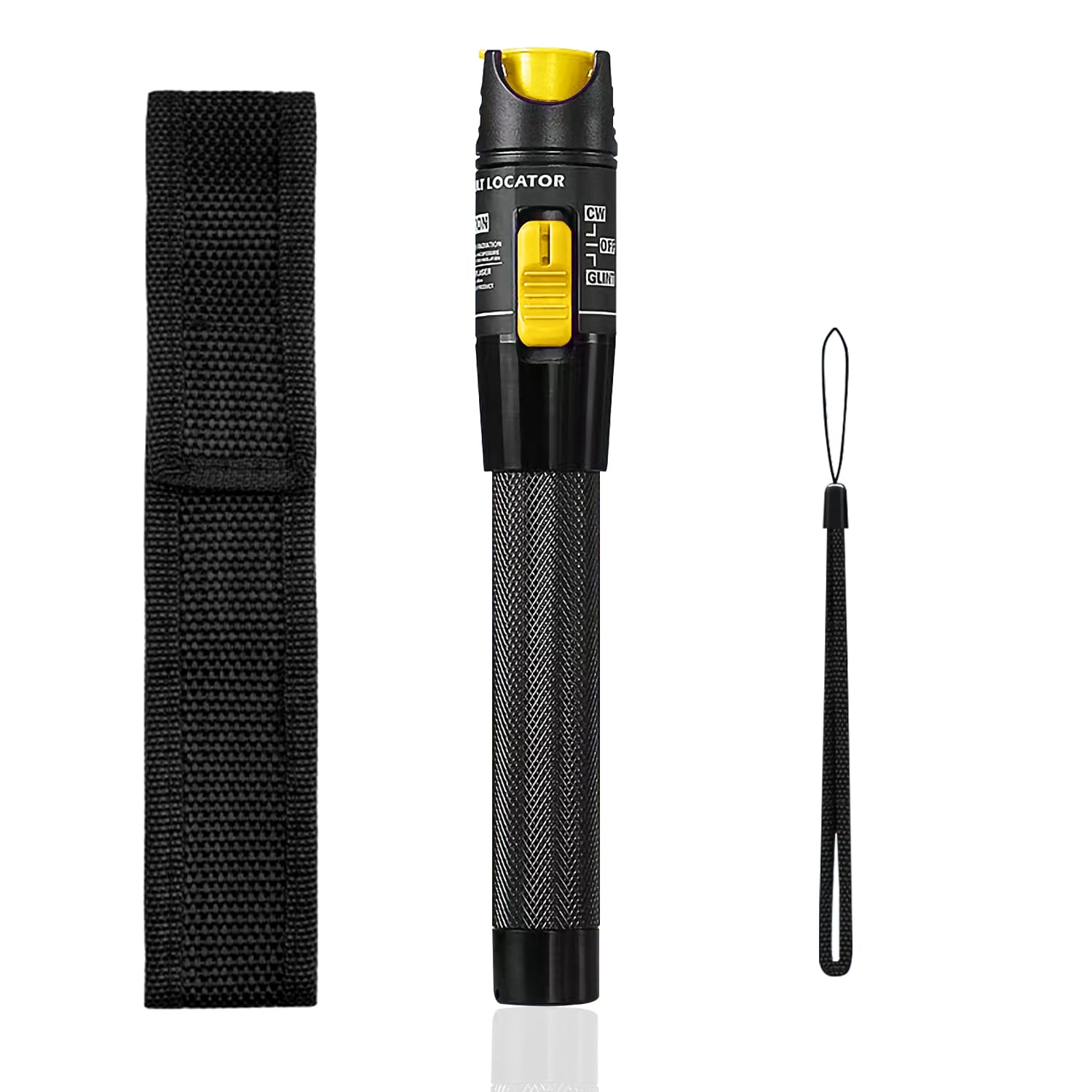 Guakiili Visual Fault Locator 50mW VFL Test Kit Range 50km, 50mW Fiber Optic Cable Tester Meter VFL Red Light Pen Light Source Tester, Support 2.5mm universal connector