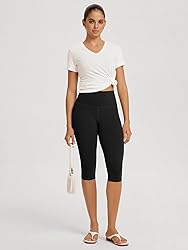 ODODOS 2-Pack Buttery Soft Lounge Yoga Capris for