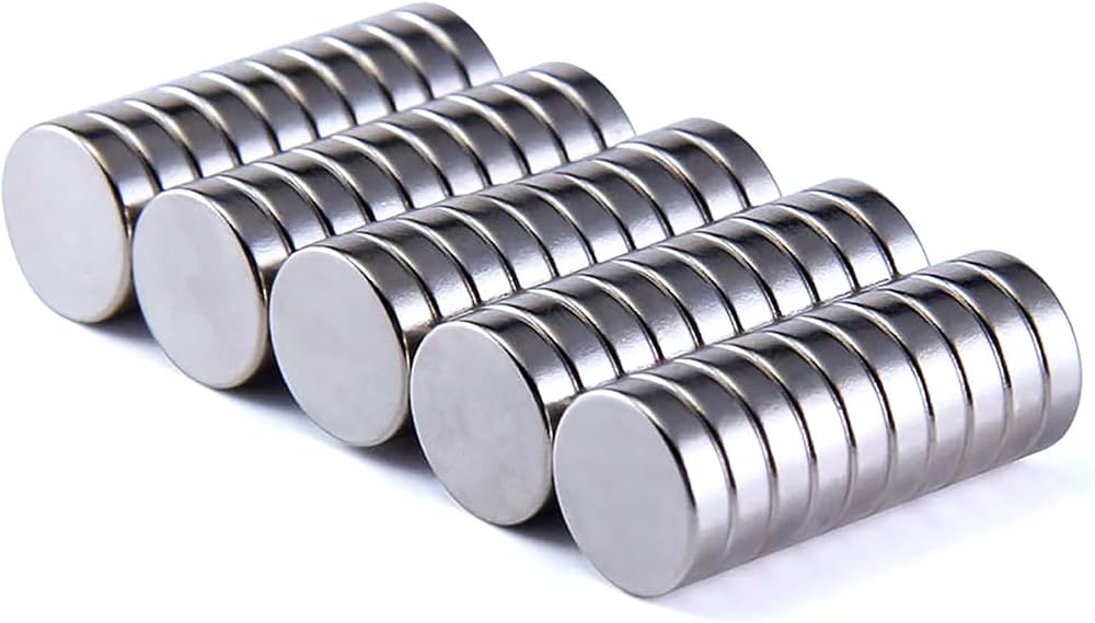 Bohaner N-52 Neodymium Magnets 12mm x 3mm Disc Rare Earth Fridge Whiteboard