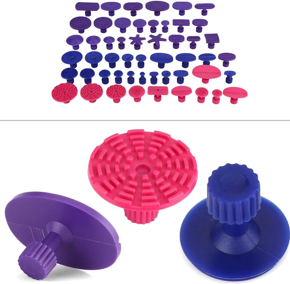 Dent Removal Tools 52 Units Car dent suction puller Auto Body Dents Removal Pulling spares Tabs Paintless Denture Repair Tools compressor kit - Image 4