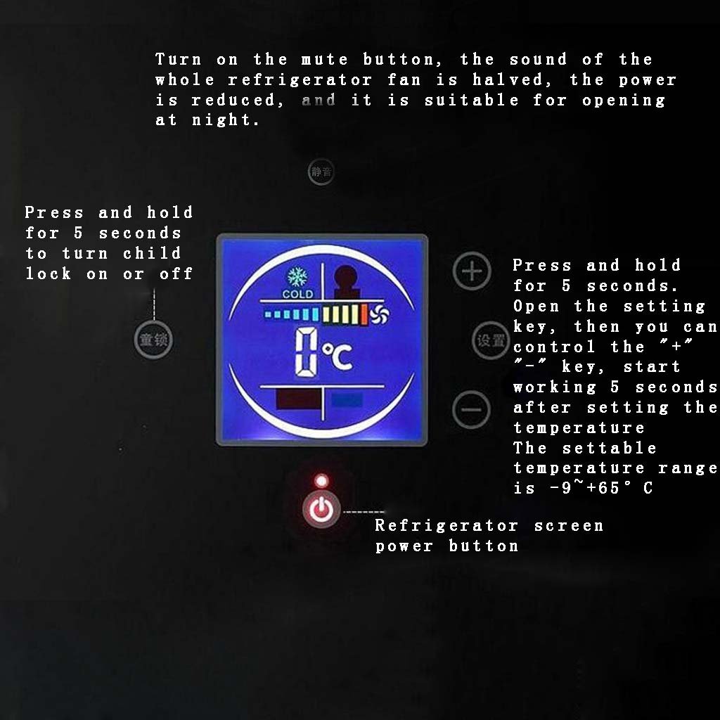 Refrigerador De Coche 16L Puerta Sencilla Refrigeración De Doble ...