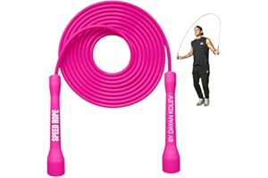 Swissskip Speed Jump Rope by Dayan Kolev, 5mm PVC Skipping Rope, Great for Beginners and Advanced Athlets, Designed for Fitne