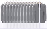 URMI Garment Bags 12 Pack 60x100cm Breathable Zip Dustproof PEVA Clothes Cover