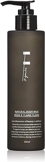 F organics(エッフェオーガニック) ナチュラルボディミルク ローズ&イランイラン 200ml