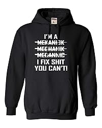 Go All Out Large Black Mens I'm A Mechanic But I Ca