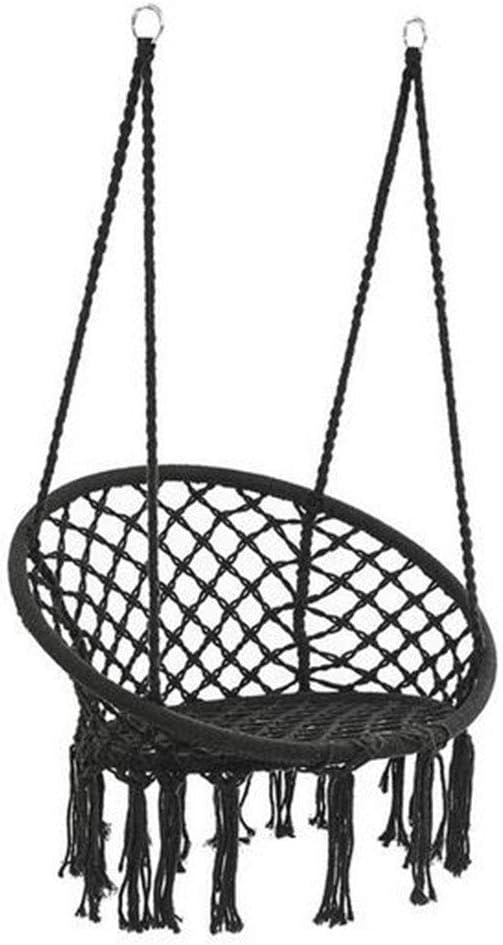 black hanging chair for bedroom