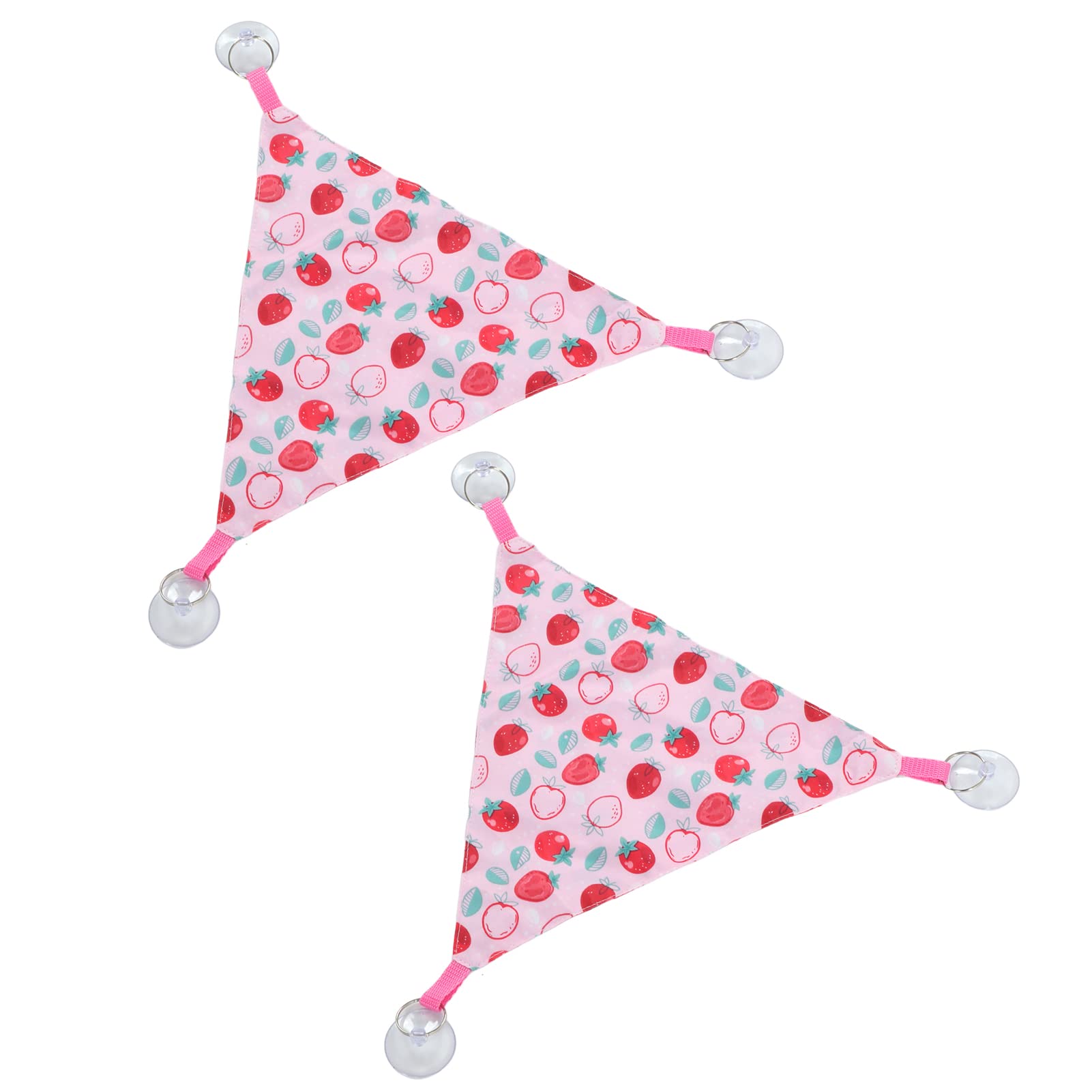 CUEA Reptile net, easy-care triangular net with 2 bearded dragons, breathable, convenient for rock climbing Pink strawberry size M