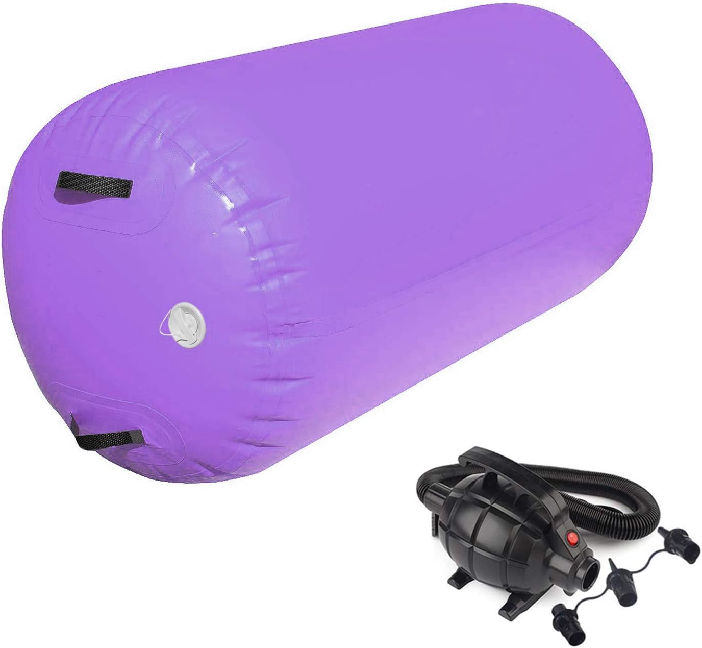 HIJOFUN 100/75 cm Air Roller, Air Barrel for Home Use and Gym, Inflatable Gymnastics Mat for Cheerleading, Gymnastics, Training