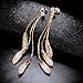 Mytys Water Drop Earrings for Women Silver Color Dangles Earrings