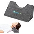 StrongTek Dual-Curve Cervical Pillow – Neck Traction Wedge for Pain Relief, Posture Correction & Stretching – Orthopedic Foam Pillow with Washable Cover