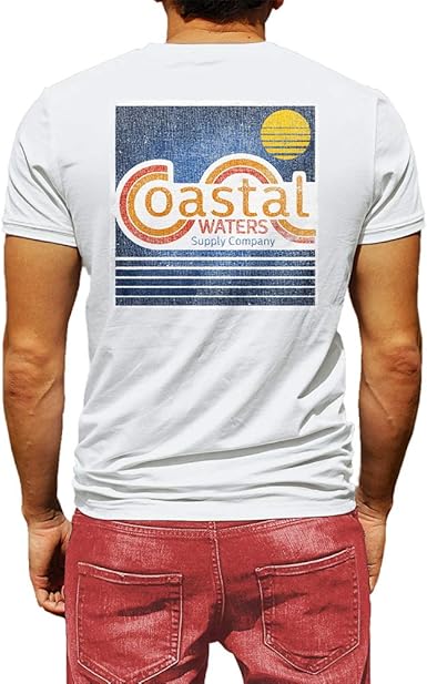 Coastal Waters Short Sleeve T Shirt 100 Soft Comfortable