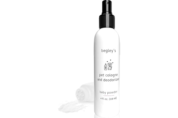 Begley’s Pet Cologne and Deodorizer - Premium Essential Oil Dog Perfume Spray Long Lasting and Pet Odor Eliminator - Cat Perf