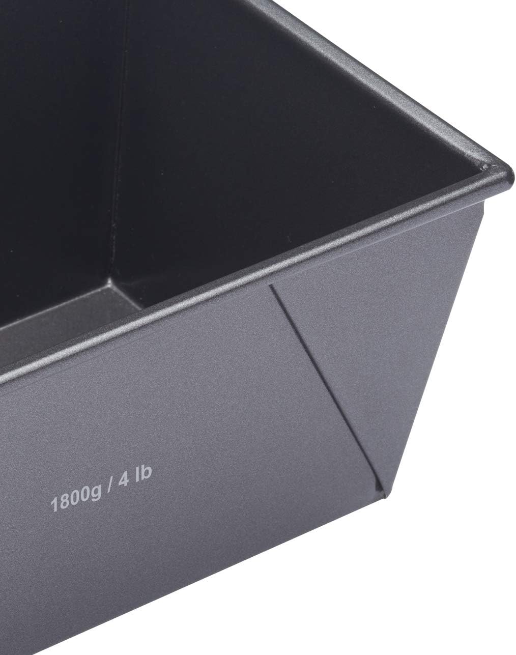 MasterClass 4 lb Loaf Tin with PFOA Non Stick, Robust 1 mm Carbon Steel, 24 x 16 cm Large Bread Pan, Black, 4 lb (10 x 6.5 inches) - Image 3