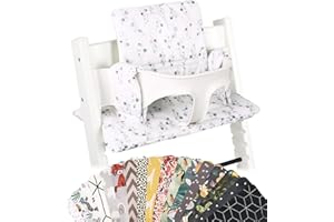 Ukje Cushion Compatible w/Stokke Tripp Trapp - Soft Seat Cushion for Infants, Babies & Toddlers, High Chair Accessories, Easy to Install, ‎Polyester, ‎16.5 x 11 x 2 inches (Wilde Flowers)