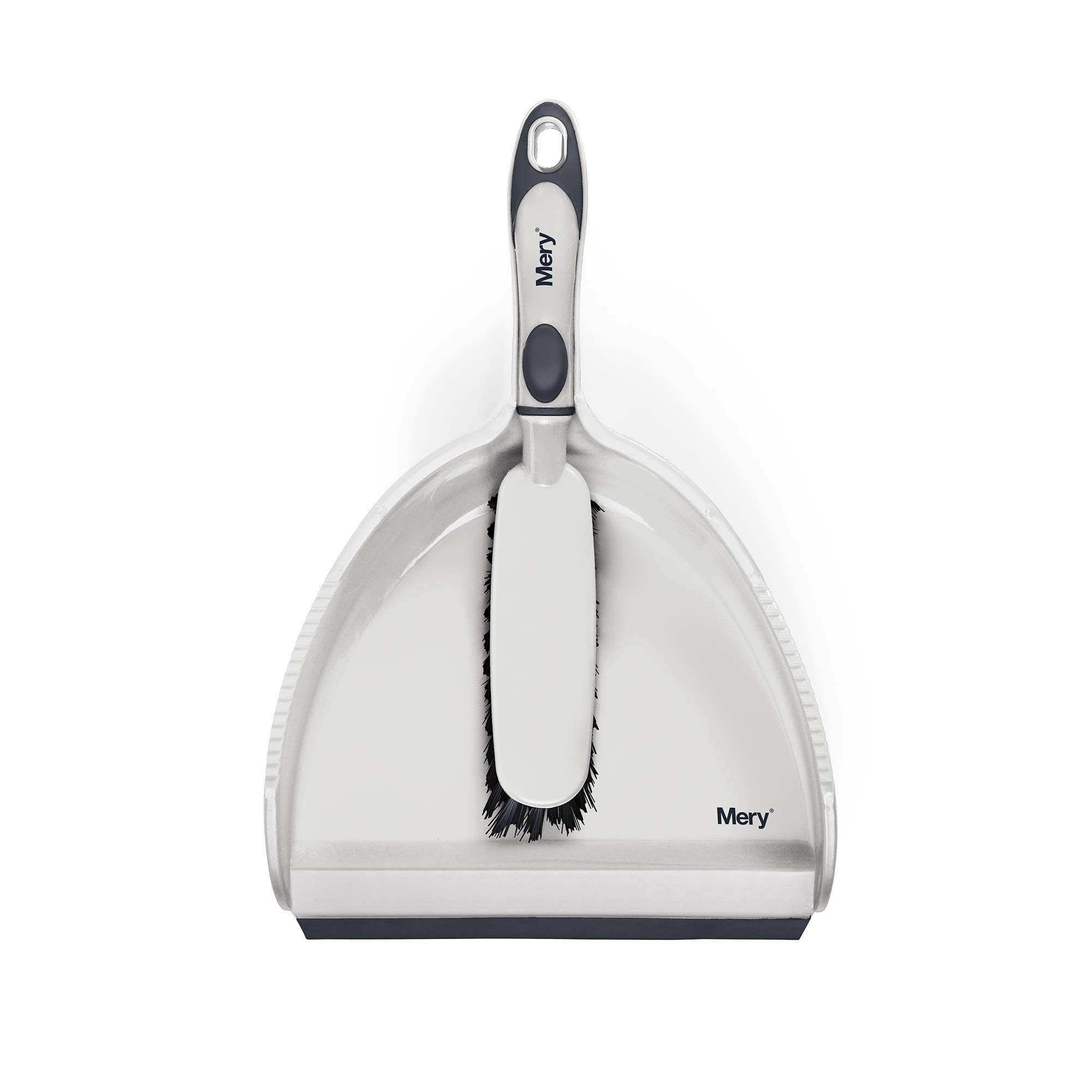 Mery Shovel with Brush, Grey, 23 x 35 cm