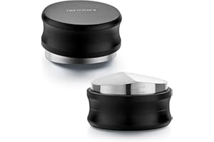 Normcore 53.3mm Coffee Distribution Tool - Espresso Leveler - Coffee Leveling Tool Fits 54mm Breville Portafilters - Barista Espresso Accessories - Adjustable Depth - Stainless Steel base