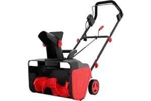 Electric Snow Blower with Wire - 20-Inch Wide Clearing & 180° Rotating Chute for 25FT Throw. Effortlessly Clears 12-Inch Deep
