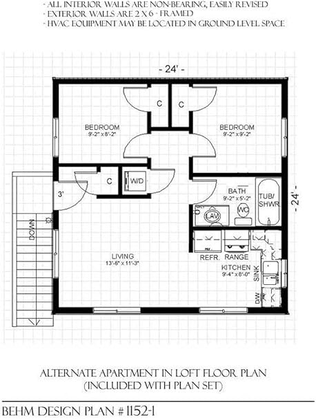 Woodworking Project Plans Kits Two Story Garage With Apartment Plan 1152 1 Outside Stairs Garage Plans Two Car Project Plans