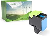 Green2Print Cyan Toner 1000 Pages Replaces Lexmark C2320C0 MC2325 MC2425 MC2535 view 1