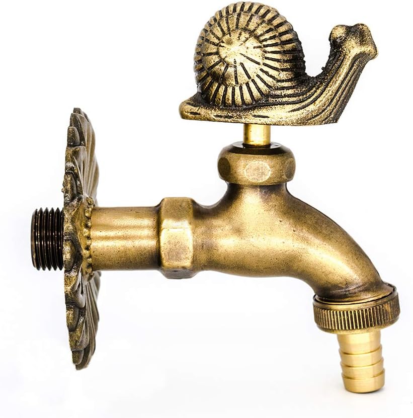 Greenspring Bird Decorative Solid Brass Garden Outdoor Faucet with A Set of Brass Quick Connector for 1/2" Inches Hose : Garden & Outdoor