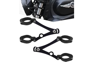 PKEDUO 40mm Motorcycle Headlight Brackets 1.42-1.57inch Tube Mount Brackets Compatible with Buell Blast Cafe Racer Street Fighter