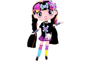 DECORA GIRLZ Luna Decora Fashion Girlz 11" Doll Stickers & Endless Style Fun for Creative Play