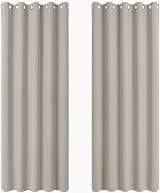 PONY DANCE Thermal Insulated Curtains 66x54 Eyelet Panels Natural