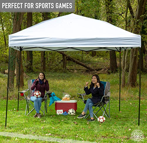 Pop Up Canopy Tent 10 x 10 Feet, White - UV Coated, Waterproof Outdoor Party Gazebo Tent - Thumbnail 4