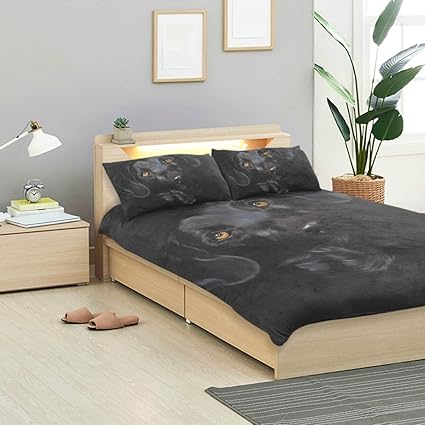 Malplena Animal Dog Black Labrador Bedding Bag Soft And Silky