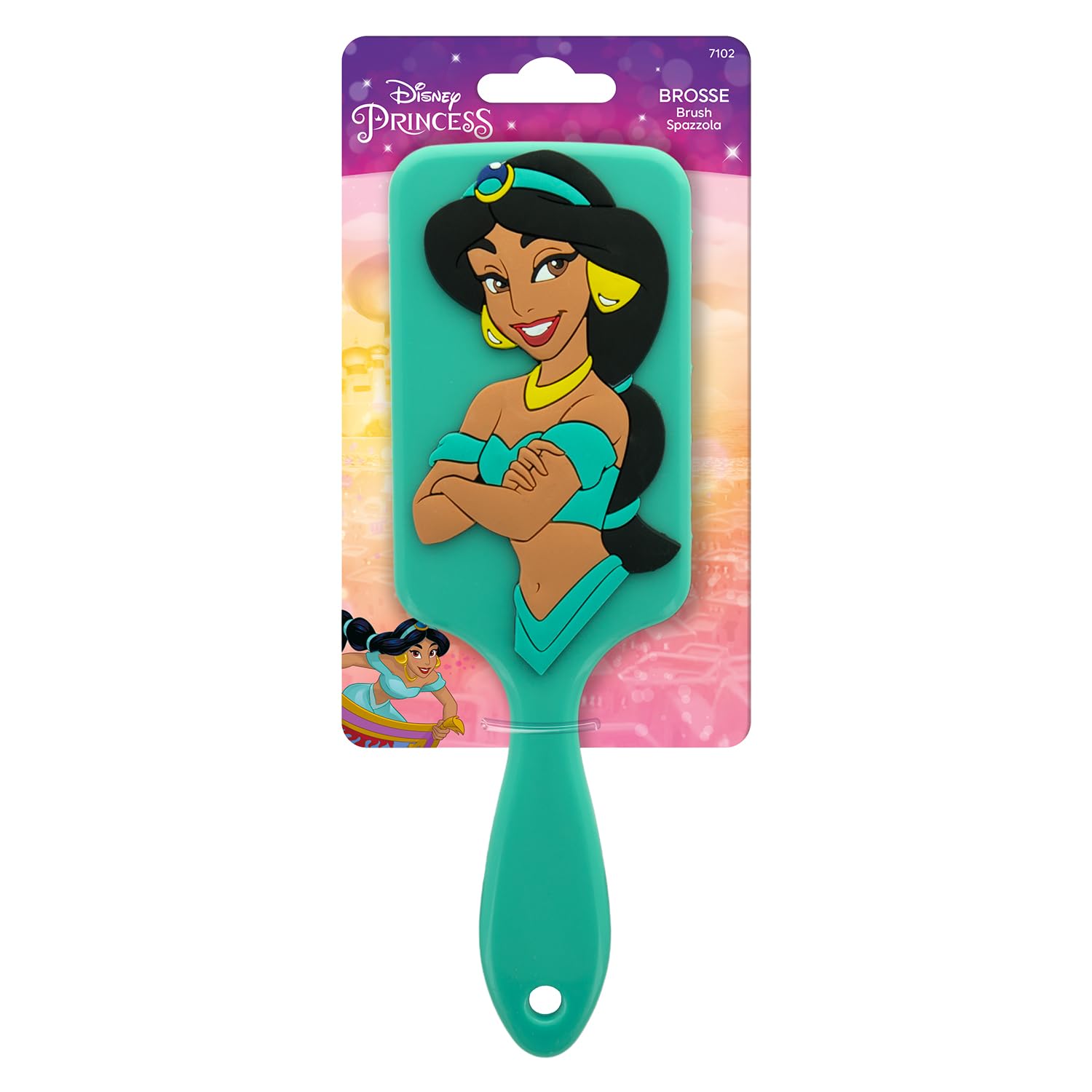 Disney Princesses - 3D jasmine silicone hair brush - Princess - All hair types — image 1