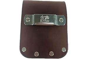 Low-Pro Leather Tape Measure Holder (3" Dark Brown)