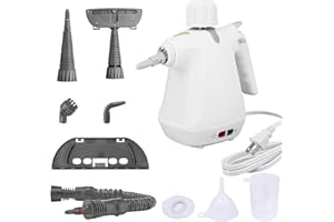 KOLDWATER Pressurized Steam Cleaner, Handheld Steam Cleaner for Home, Couch, Kitchen, Bathroom, Car, Floors, Multipurpose Portable Steamer with Safety Lock and 9 Accessories, Removes Grime, Grease, and More.