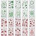 Jovitec 20 Pieces Christmas Stencils Journal Template Painting Stencil for Notebook Christmas Card DIY Projects, Assorted Styles