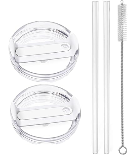 2 Pack Replacement Lids For 40oz Stanley Tumbler – Grey-Pink, Spill Resistant