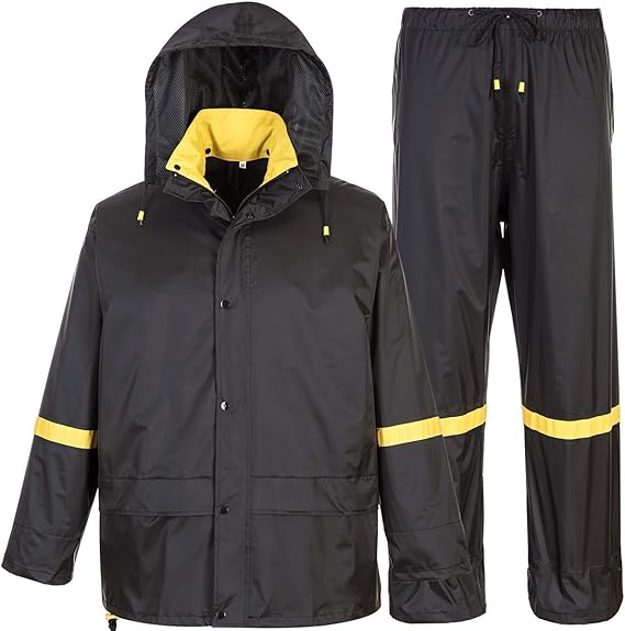 Classic Rain Suits for Men Breathable Rain Gear for Waterproof work