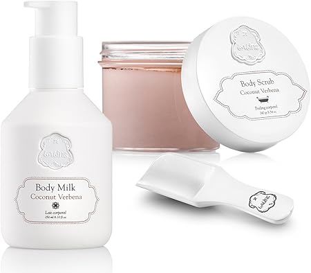 Amazon ラリン ミニスクラブ240g ボディミルク250ml セット ココナッツバーベナ ラリン Laline ボディスクラブ 通販