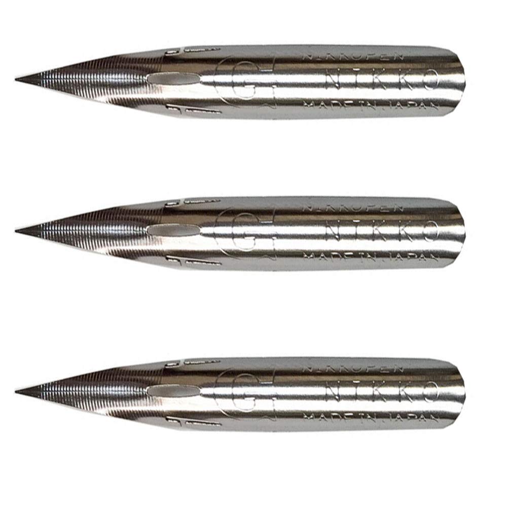 Nikko Manga Pen Nib G Pen - Super Polishing Type - 3pc (Green Tea Set)