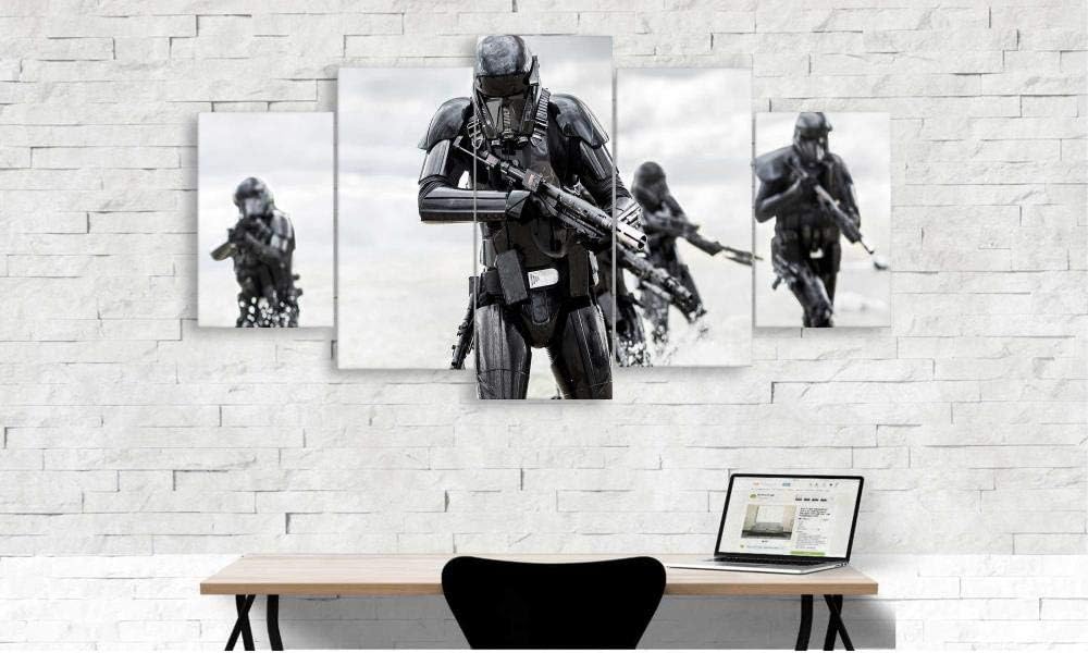 Cvbgf Death Troopers 5 Pieces Movie Poster Bedroom Living Room Home Decor Art Wallpaper Canvas Wooden Frame Amazon De Home Kitchen