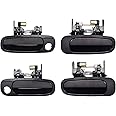 FAERSI 4pcs Outside Exterior Door Handles Front Rear Driver & Passenger Side Replacement for 1998 1999 2000 2001 2002 Toyota Corolla