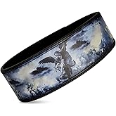 SAINT KAIZEN Archangel Michael Lever Weight Lifting Belt – Faith-Inspired Bible Verse Design