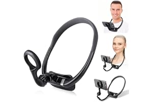 LOVFIVE Magnetic Neck Phone Holder, Hands Free POV/Vlog Selfie Mount Flexible Neck Phone Holder for Recording, Magnetic Phone Chest Mount for iPhone 16 15 14 13 Seires and All Smartphones
