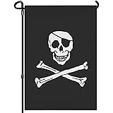HOSNYE Pirate Flag Garden Flags Double Sided Yard