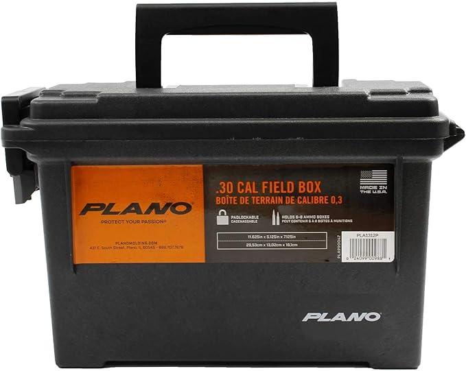 Caja de campo de 30 Cal de munición, color negro: Amazon.es: Bricolaje y herramientas