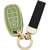 vurbemes 360 Degree Soft TPU Protector Key Fob Cover fit for Hyundai Palisade Elantra Kona Azera Santa Grandeur IG Key Fob