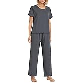 Pintage Women's Petite Lounge Set Petite Length Soft Cotton
