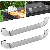 10 Inch Griddle Spatula Holder Magnetic Design, Stainless Steel Grill Barbecue Tool Rack, Griddle Accessories for Blackstone Flat Top Griddle and Other Grill Griddles (2 Pcs)