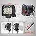 LED Pod Lights,4Inch 2PCS LED Pods Light Spot Beam Work Light Bar LED Flood Light Pods Quad Row Cube Driving Fog Lights for Jeep Off-road Truck Boat ATV SUV (24LEDs - 72W)