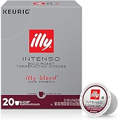 illy Coffee K Cup, Pods for Keurig Machines, Intenso Dark Roast, 100% Arabica, Premium Italian Coffee, 20 Count, 1 Pack