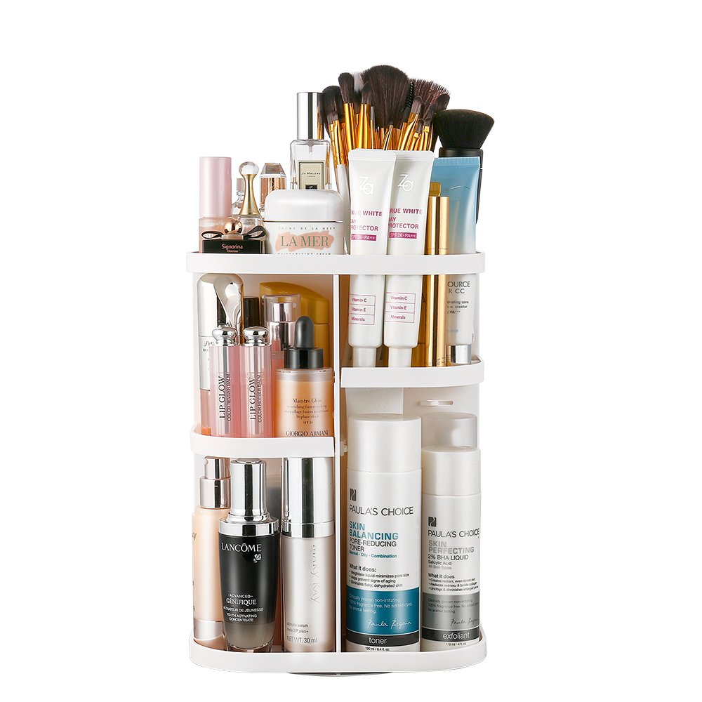 Jerrybox 360 Rotating Makeup Organizer, Spinning Makeup Organizers