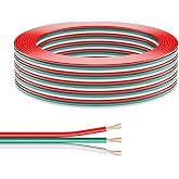 BTF-LIGHTING UL Listed 3 Pin 22AWG Extension Cable for WS2812B WS2811,32.8ft/10m Low Voltage 3 Conductor LED Strip Light Wire for Flexible RGB LED Tape